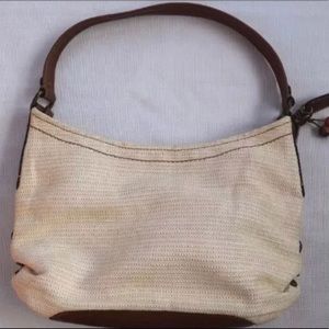 Fossil Woven Handbag In Great Condition